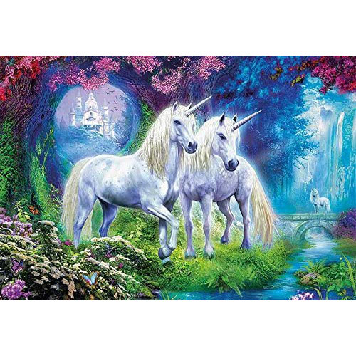Rompecabezas Unicornios en el Bosque