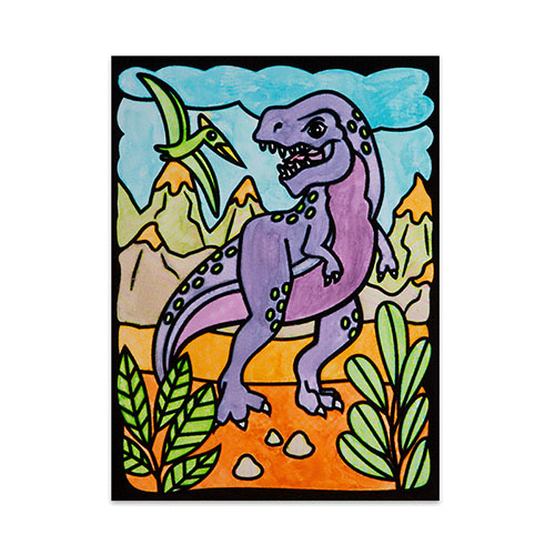 Velveteez Color With Water Dinosaurs