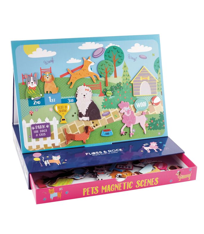 Petit Collage Ospedale Animali Magnetico - Gioco Portatile Con 50 Pezzi E 2 Sfondi, Per Bambini 3+ Anni, Scatola A Cavalletto - 2